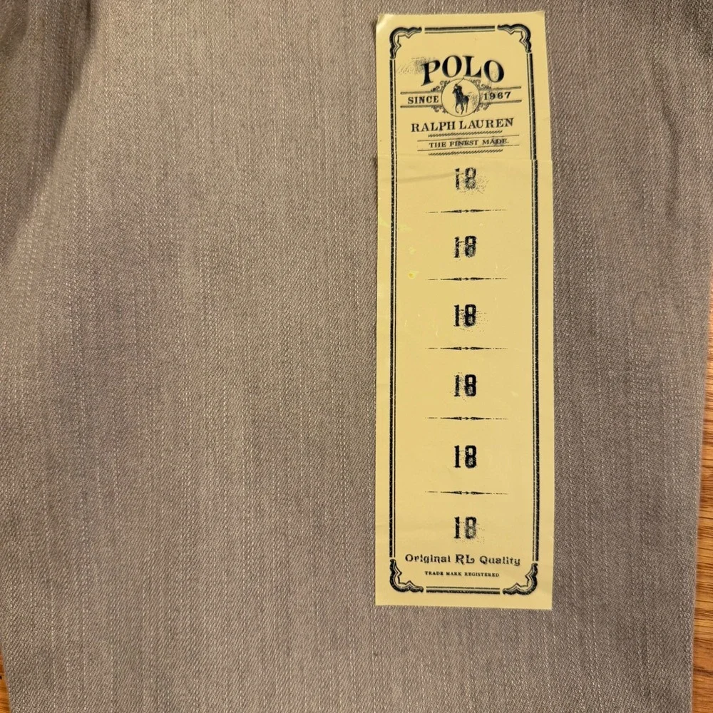 Polo Ralph Lauren Boys True Slim Grey Jeans Sz 18 NWT Stretch Denim 323116227BSS
